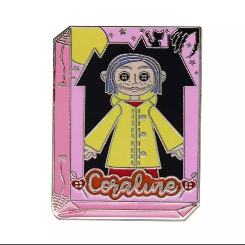 Coraline Enamel Pin